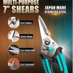 PROSKIT ψαλίδι SR-338 με αντιολισθητικές λαβές, 185mm