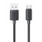 USAMS καλώδιο USB-C σε USB US-SJ688, 3A, 480Mbps, 1m, μαύρο