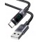 USAMS καλώδιο USB-C σε USB US-SJ673, 66W, 480Mbps, 1.2m, μαύρο