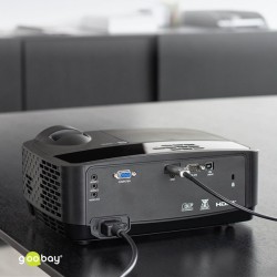 GOOBAY καλώδιο HDMI 2.1 65558 με Ethernet, 8K/60Hz, 48 Gbps, 10m, μαύρο