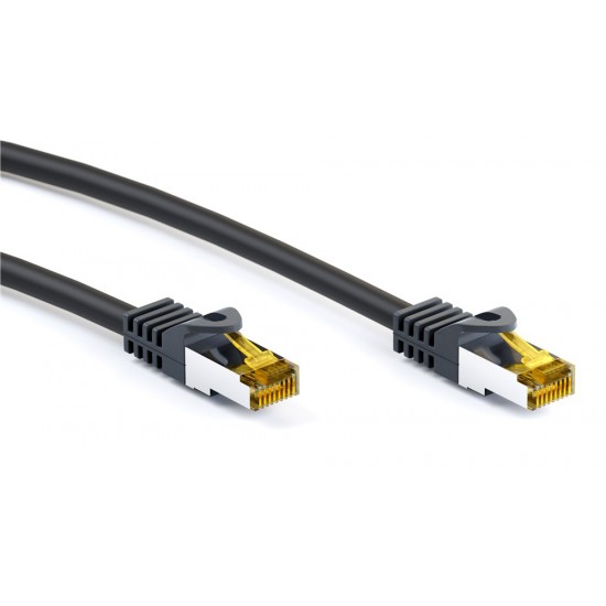 GOOBAY καλώδιο δικτύου 91599, CAT 7 S/FTP, 500MHz, CU, 1.5m, μαύρο