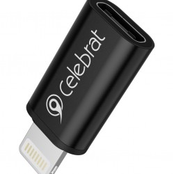 CELEBRAT αντάπτορας Lightning σε USB-C CA-03, 2A, 480Mbps, μαύρος