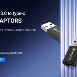 CELEBRAT αντάπτορας USB 3.0 σε USB-C CA-01, 3A, 5Gbps, μαύρος