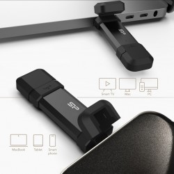 SILICON POWER εξωτερικός SSD Marvel Xtreme DS72, USB-C/USB 3.2, 1TB, μαύρο