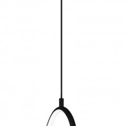 POWERTECH LED φωτιστικό οροφής HLL-0145, 25W, 4000K, Φ40cm, 1m, μαύρο