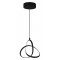 POWERTECH LED φωτιστικό οροφής HLL-0145, 25W, 4000K, Φ40cm, 1m, μαύρο