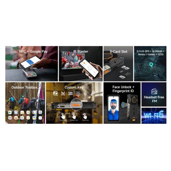 ULEFONE smartphone Armor 26 Ultra Walkie-Talkie, 6.78", 12/512GB, 5G, 15600mAh, IP68/IP69K, μαύρο