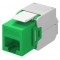 GOOBAY Keystone module RJ45 CAT 6A 90687, UTP, πράσινο