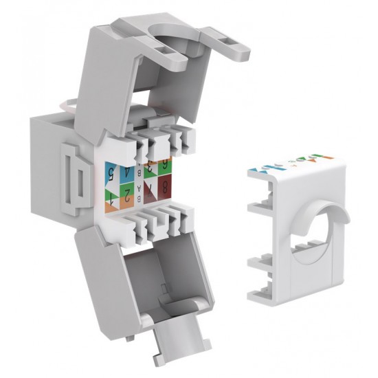 GOOBAY Keystone module RJ45 CAT 6A 90693, UTP, γκρι