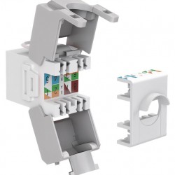 GOOBAY Keystone module RJ45 CAT 6A 90867, UTP, λευκό