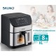 BRUNO φριτέζα αέρος BRN-0194, 8lt, 1800W, inox/μαύρη