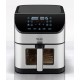 BRUNO φριτέζα αέρος BRN-0194, 8lt, 1800W, inox/μαύρη
