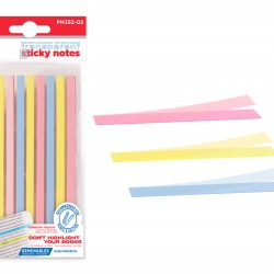MP αυτοκόλλητα χαρτάκια σημειώσεων PN352-02, διάφανα, 140x6mm, 225τμχ