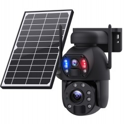 SECTEC smart ηλιακή κάμερα ST-5986M, 3MP dual lens, 20x zoom, WiFi, SD, PTZ