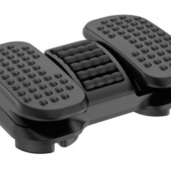 BRATECK υποπόδιο γραφείου FR16-01 με πεντάλ εκγύμνασης ποδιών, μαύρο
