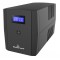 POWERTECH UPS Line Interactive PT-1298 με οθόνη, 2200VA, 1320W, 4x Schuko, 2x RJ45/RJ11, USB Type B