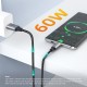 CABLETIME καλώδιο USB-C σε USB CT-AMCMG2, 60W, 10Gbps, 1m, μαύρο