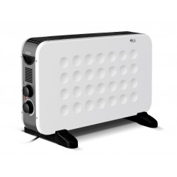 BRUNO θερμοπομπός BRN-0206, 2000W, με θερμοστάτη & ανεμιστήρα, λευκός