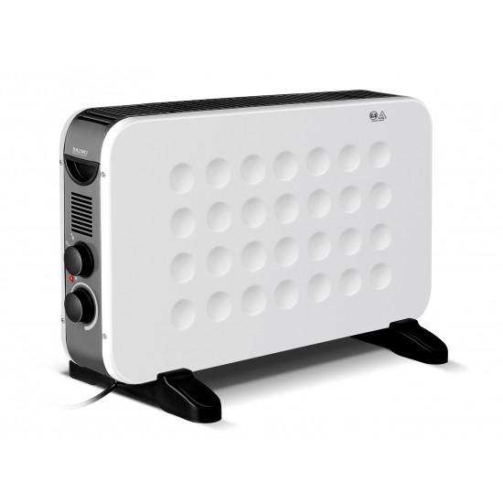 BRUNO θερμοπομπός BRN-0206, 2000W, με θερμοστάτη & ανεμιστήρα, λευκός