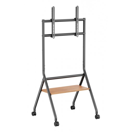 BRATECK βάση τηλεόρασης δαπέδου TTF13E-46FW, 37-86", έως 80kg, με ράφι & ροδάκια