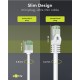 GOOBAY καλώδιο δικτύου 74361, CAT 8.1 U/FTP, ultra slim, copper, 40Gbps, 2m, λευκό