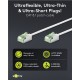 GOOBAY καλώδιο δικτύου 74361, CAT 8.1 U/FTP, ultra slim, copper, 40Gbps, 2m, λευκό