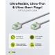 GOOBAY καλώδιο δικτύου 74347, CAT 8.1 U/FTP, ultra slim, copper, 40Gbps, 2m, γκρι