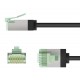 GOOBAY καλώδιο δικτύου 74356, CAT 8.1 U/FTP, ultra slim, copper, 40Gbps, 5m, μαύρο
