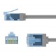GOOBAY καλώδιο δικτύου 74224, CAT 6A U/UTP, ultra slim, copper, 500MHz, 3m, γκρι