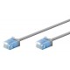 GOOBAY καλώδιο δικτύου 74224, CAT 6A U/UTP, ultra slim, copper, 500MHz, 3m, γκρι