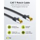 GOOBAY καλώδιο δικτύου 91572, CAT 7 S/FTP, copper, 500MHz, 0.25m, μαύρο