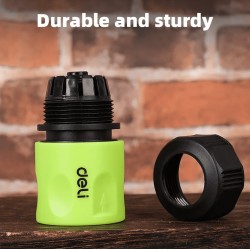 DELI ταχυσύνδεσμος για λάστιχο DL8793 με water stop, 1/2", πράσινος