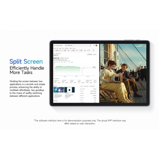 ULEFONE tablet Tab W10, 10.1" HD+, 4/128GB, 6600mAh, Android 14, γκρι