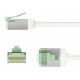 GOOBAY καλώδιο δικτύου 74363, CAT 8.1 U/FTP, ultra slim, copper, 2000MHz, 5m, λευκό