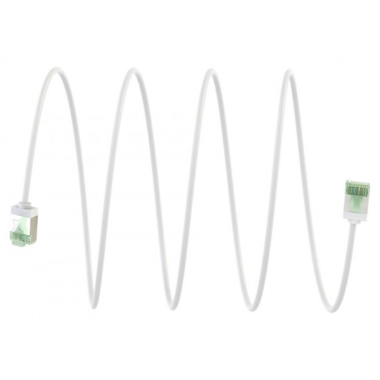GOOBAY καλώδιο δικτύου 74363, CAT 8.1 U/FTP, ultra slim, copper, 2000MHz, 5m, λευκό