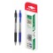 MP στυλό διαρκείας gel PE224-1, 0.7mm, μπλε & μαύρο, 2τμχ
