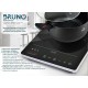 BRUNO επιτραπέζια επαγωγική εστία BRN-0205, μονή, 2000W, κουμπιά αφής, μαύρη