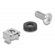 DELOCK σετ βίδες με παξιμάδια 42432 για rack, M6/16mm, ασημί, 100τμχ