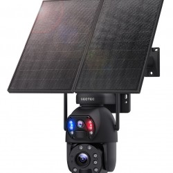 SECTEC smart ηλιακή κάμερα ST-598-6M-4G-20W-EU, 3MP dual lens, 20x zoom, 4G, SD, PTZ