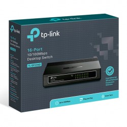 TP-LINK Desktop Switch TL-SF10016D, 10/100Mbps, 16 Θύρες, Ver. 7.0