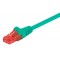 GOOBAY καλώδιο δικτύου 68440, CAT 6 U/UTP, CCA, 250MHz, 1m, πράσινο
