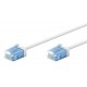 GOOBAY καλώδιο δικτύου 74284, CAT 6A U/UTP, ultra slim, copper, 500MHz, 0.25m, λευκό