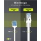GOOBAY καλώδιο δικτύου 74286, CAT 6A U/UTP, ultra slim, copper, 500MHz, 1m, λευκό