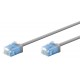 GOOBAY καλώδιο δικτύου 74220, CAT 6A U/UTP, ultra slim, copper, 500MHz, 0.25m, γκρι
