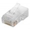 GOOBAY βύσμα RJ45 72500, CAT 5e UTP, διάφανο, 10τμχ
