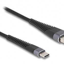 DELOCK καλώδιο USB σε USB-C 81122, 60W, 480Mbps, 2m, μαύρο
