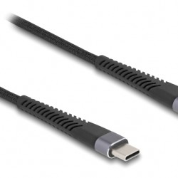 DELOCK καλώδιο USB-C 81125, 60W, 480Mbps, 2m, μαύρο