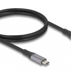 DELOCK καλώδιο USB-C 81191, 240W, 40 Gbps, 8K, 1m, E-Marker, μαύρο