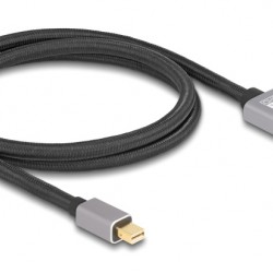 DELOCK καλώδιο mini DisplayPort σε DisplayPort 81091, 8K/60Hz, 32.4 Gbps, 1m, μαύρο