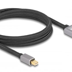 DELOCK καλώδιο mini DisplayPort σε DisplayPort 81092, 8K/60Hz, 32.4 Gbps, 2m, μαύρο